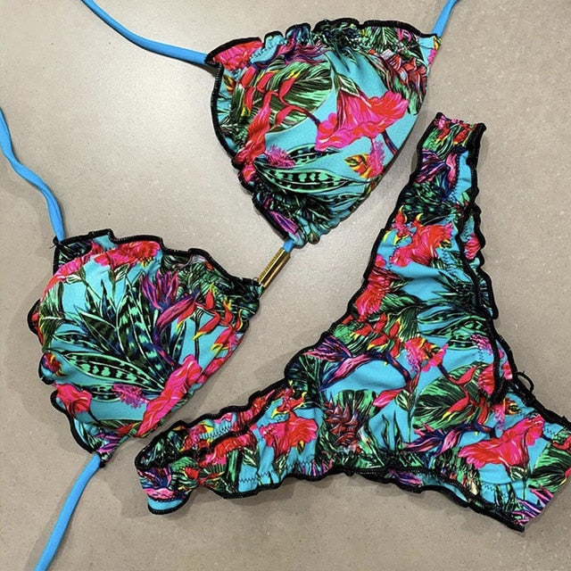 Tropical Push-up Bikini