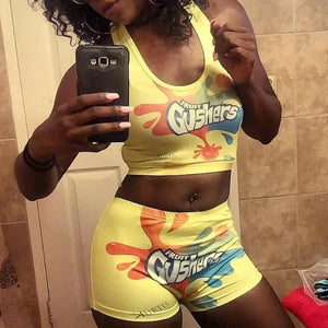 Candy Snack Two Piece Booty Shorts