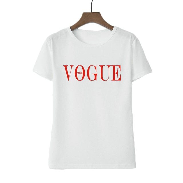 Vogue Letter Red T-shirt